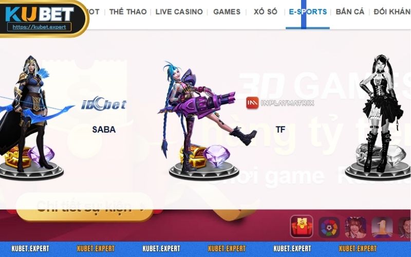 Đặc điểm nổi trội của sân chơi Esports KUBET